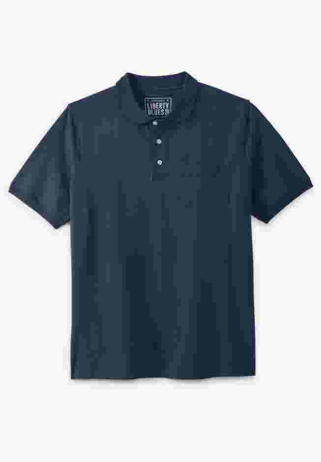 Shrink-Less™ Pocket Piqué Polo image number 0