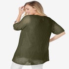 Crochet Long Cardigan image number null