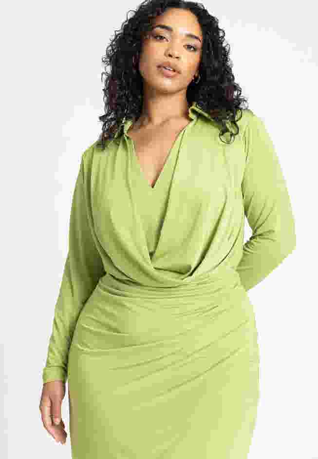 Strong Shoulder Mini Dress image number 2