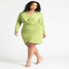 Strong Shoulder Mini Dress image number null