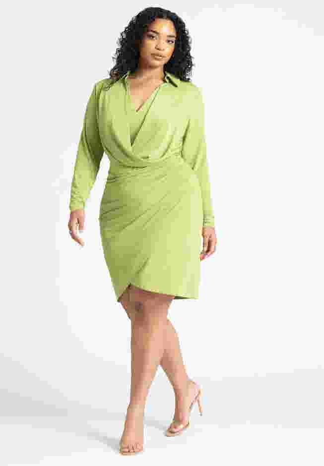 Strong Shoulder Mini Dress image number 0