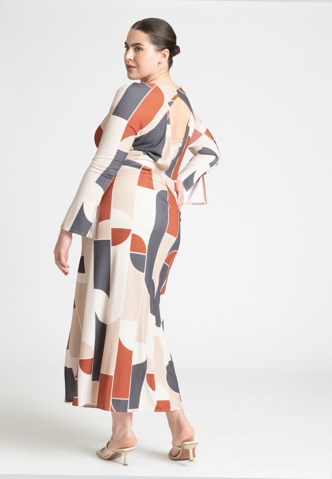 Relaxed Knit Maxi Dress image number null