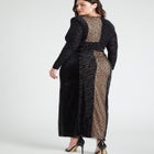 Patchwork Maxi Dress image number null