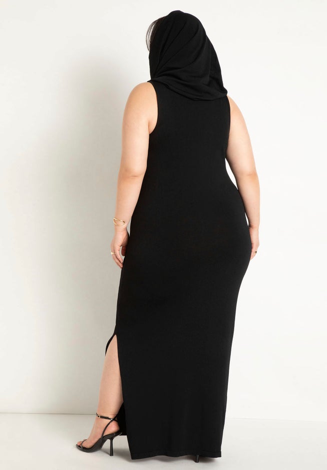 Sleeveless Hooded Dress image number null