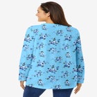 Perfect Printed Long-Sleeve Crewneck Tee image number null