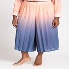 Pleated Ombre Cover-Up Culotte image number null