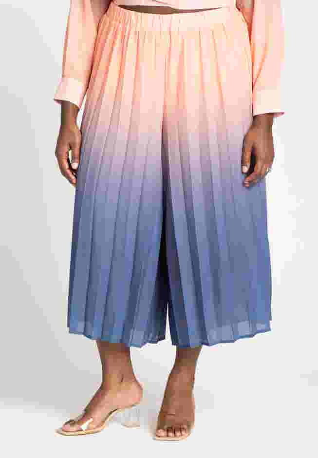 Pleated Ombre Cover-Up Culotte image number 1