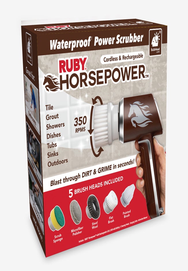 Ruby&reg; Horsepower&trade; Waterproof Rechargeable Power Scrubber image number 4