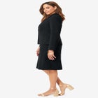 Stretch Crepe Single-Breasted Jacket Dress image number null