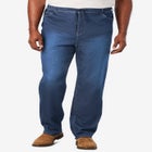 5-Pocket Relaxed Fit Denim Look Sweatpants image number null
