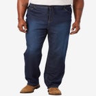 5-Pocket Relaxed Fit Denim Look Sweatpants image number null