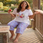 2-Piece Capri Cotton PJ Set image number null