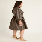 Faux Leather Dress image number null