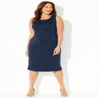 Ponte Sleeveless Shift Dress image number null