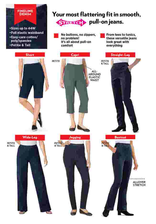 Straight Leg Fineline Denim Jean image number 5