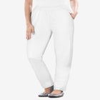 Straight Leg Fineline Pull-On Stretch Denim Jeans image number null