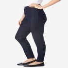 Pull-On Elastic-Waist Stretch Fineline Denim Jeans image number null