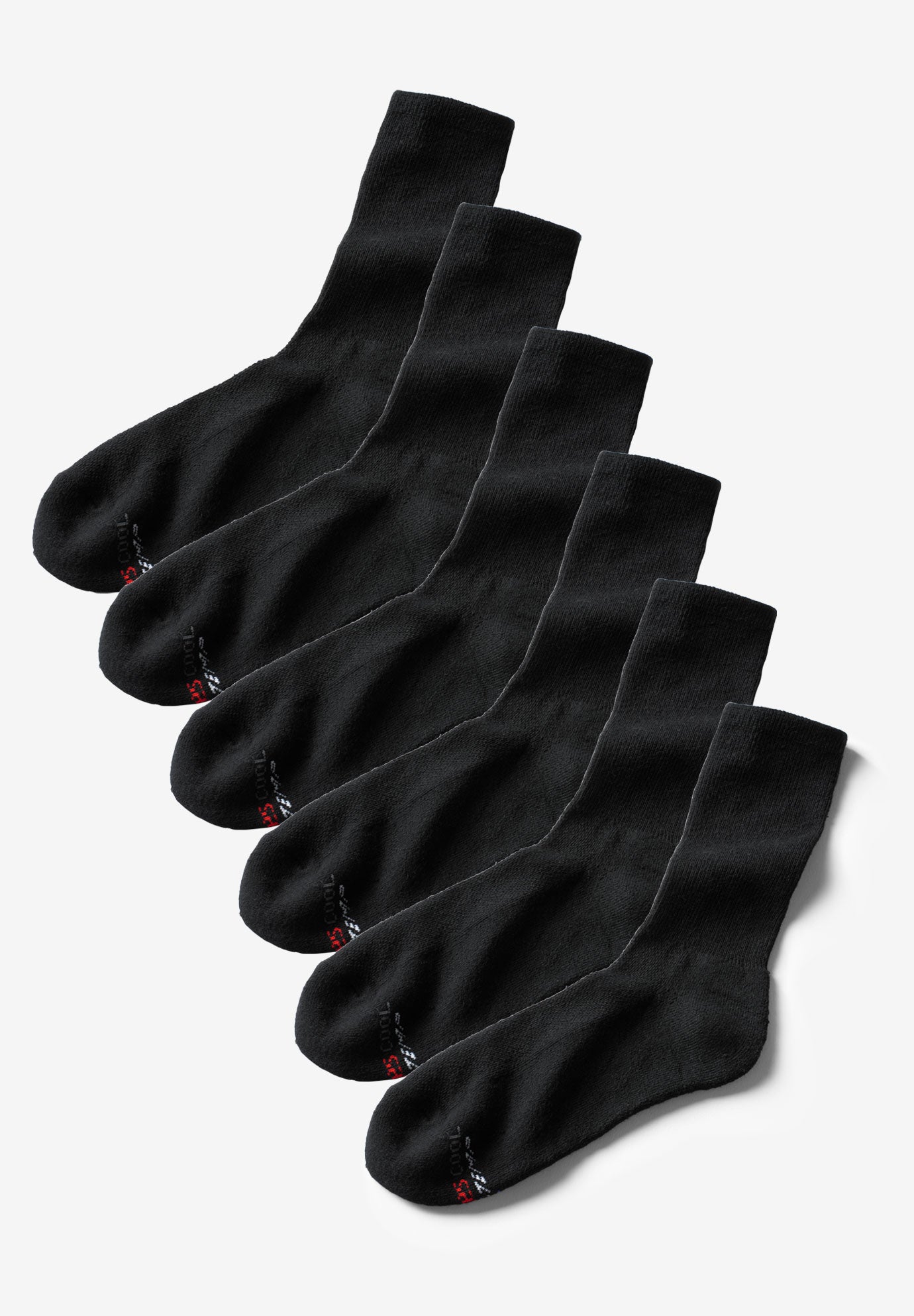 Hanes® X-Temp® Crew-Length Socks 6-Pack image number 0