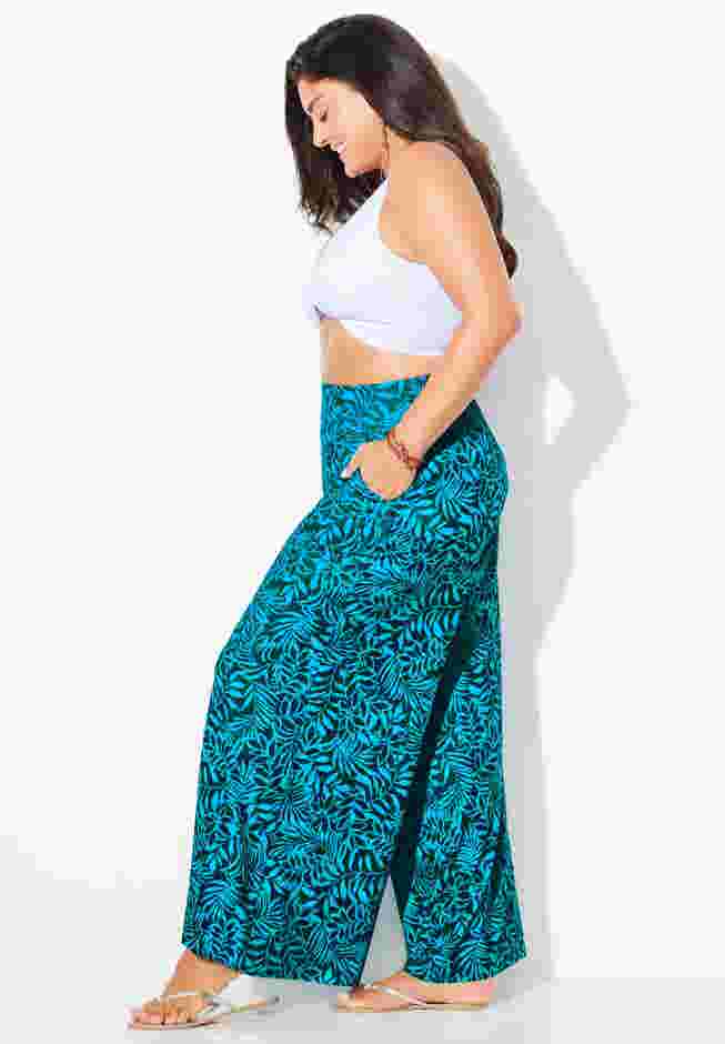 Pack N' Go Wrinkle-Resistant Cover Up Wide Leg Pant image number 3