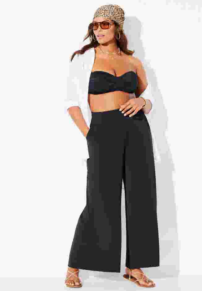 Pack N' Go Wrinkle-Resistant Cover Up Wide Leg Pant image number 7