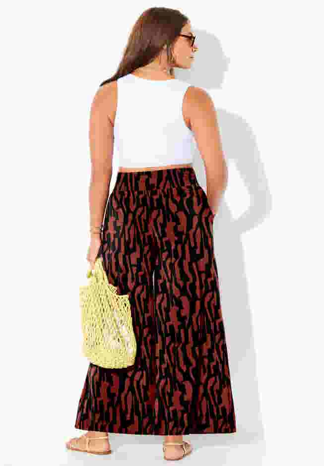 Pack N' Go Wrinkle-Resistant Cover Up Wide Leg Pant image number 1