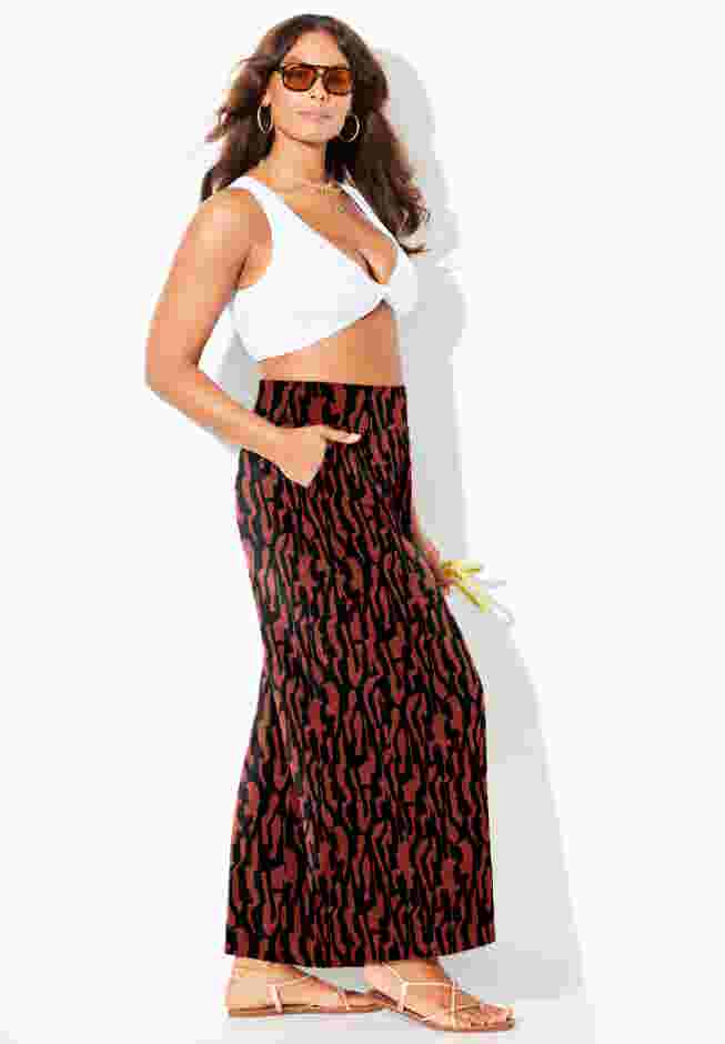Pack N' Go Wrinkle-Resistant Cover Up Wide Leg Pant image number 2