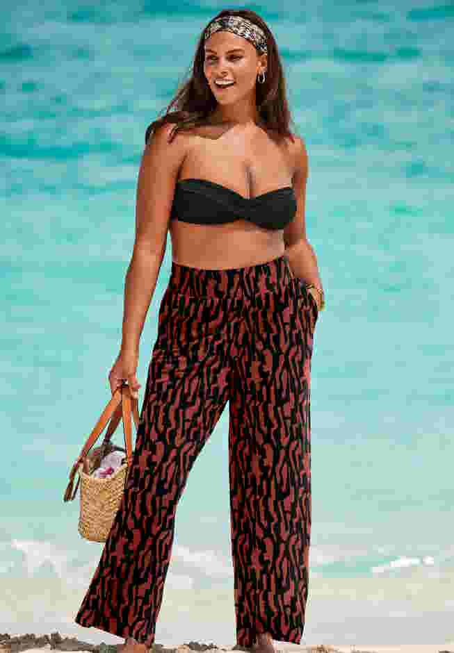 Pack N' Go Wrinkle-Resistant Cover Up Wide Leg Pant image number 0