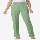 Knit Hassle-Free Pull-On Elastic-Waist Pants image number null