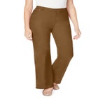 Stretch Denim Wide-Leg Five-Pocket Jeans image number null