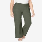 Stretch Denim Wide-Leg Five-Pocket Jeans image number null