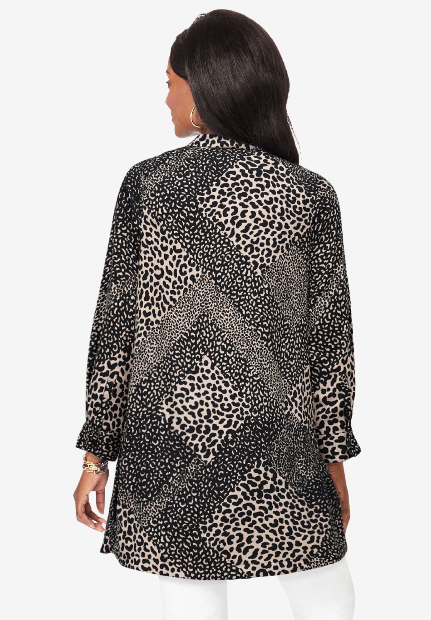 Georgette Button Front Tunic image number 1