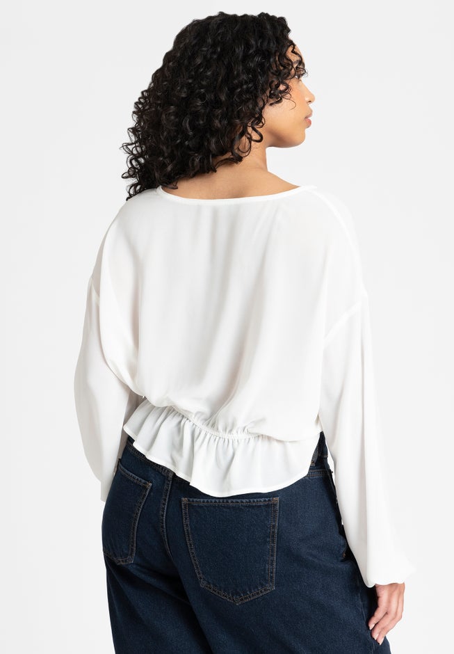 Relaxed Peasant Blouse image number null
