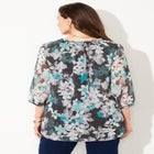 Ruffle Neck Peasant Blouse image number null