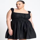 Poplin Flare Mini Dress image number null