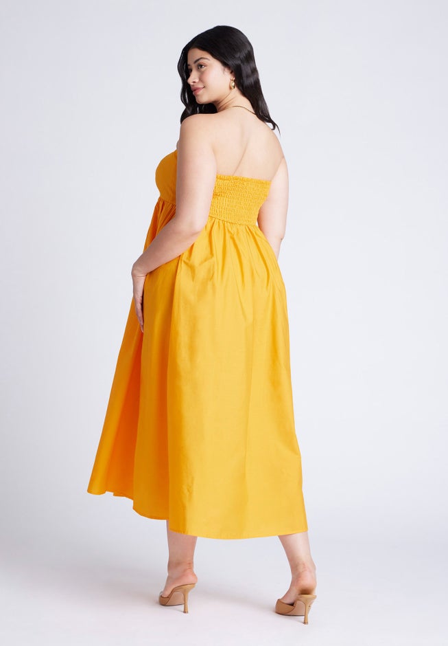 Poplin Fit And Flare Maxi Dress image number 2