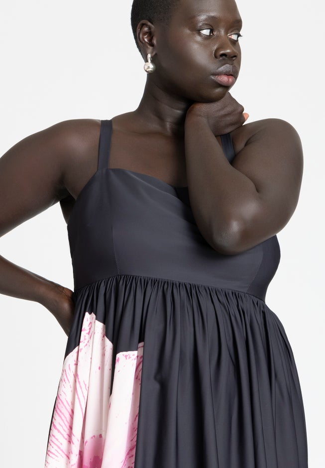 Printed Flower Maxi Dress image number 2