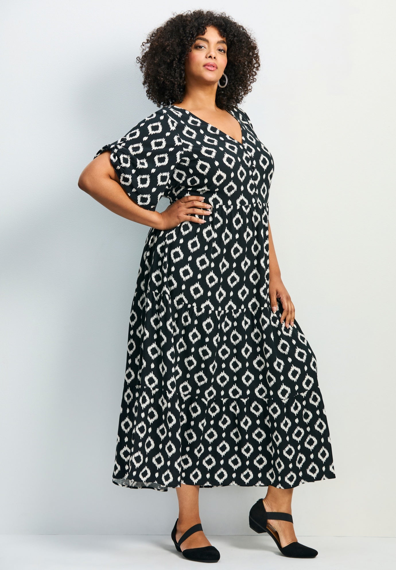 Ivy Tiered Button Front Dress image number 2