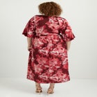 Raglan Puff-Sleeve Midi Dress image number null