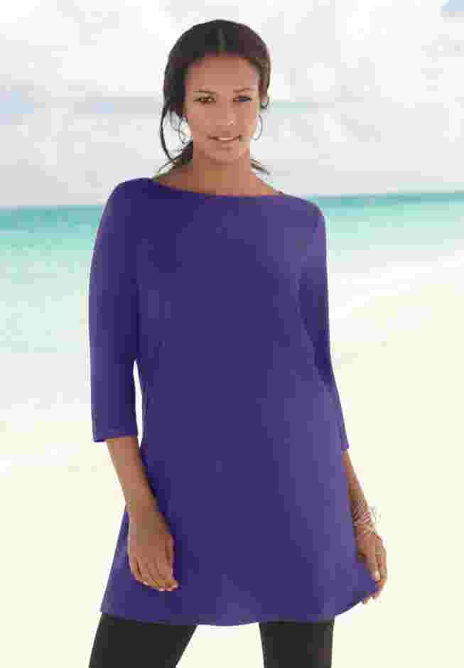 Ultimate Boatneck Tunic with Side Slits image number 5