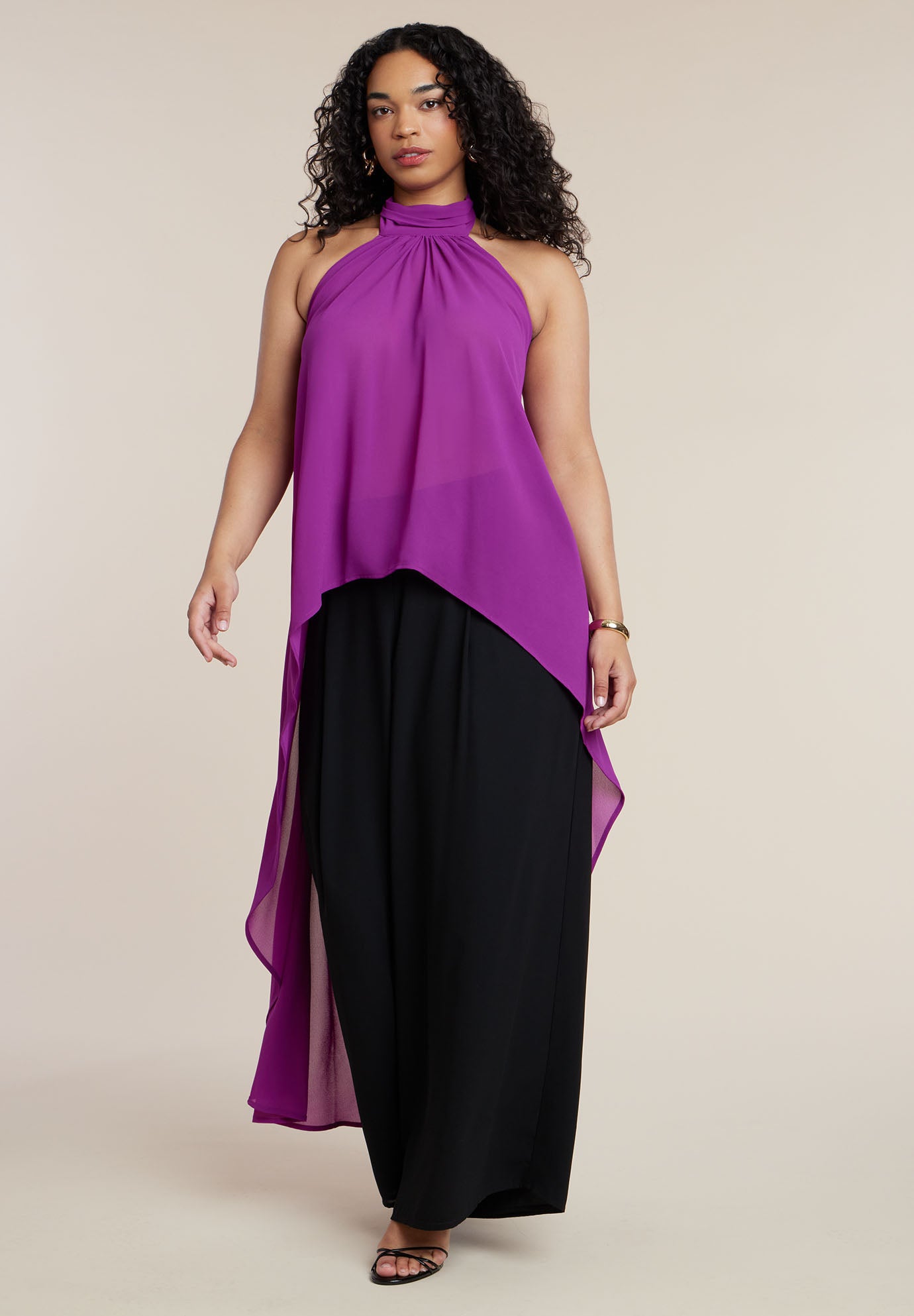 High-Low Halter Top image number 1