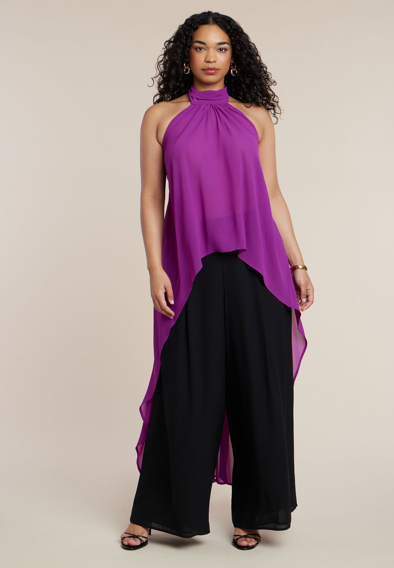 High-Low Halter Top image number 4