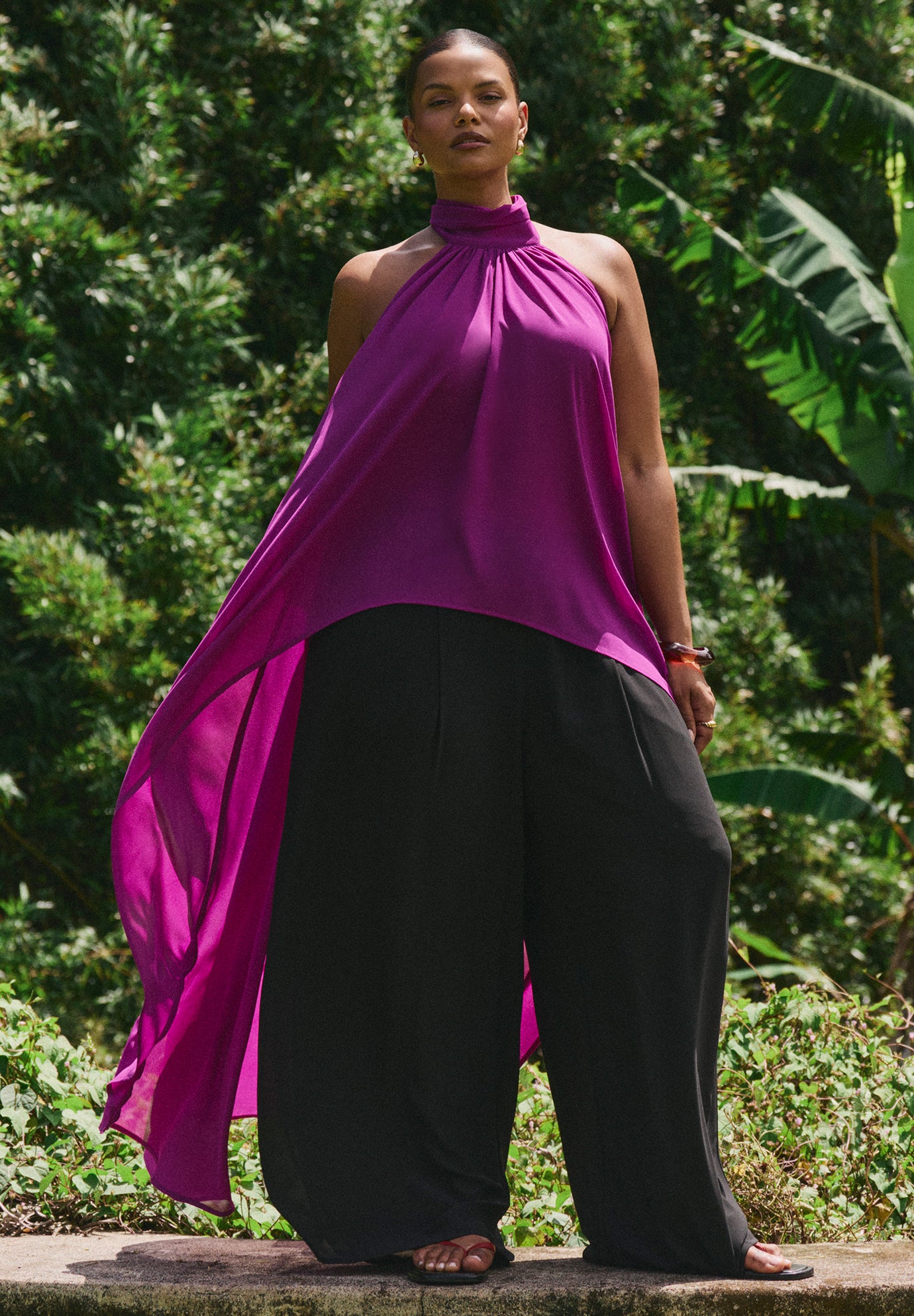 High-Low Halter Top image number 0