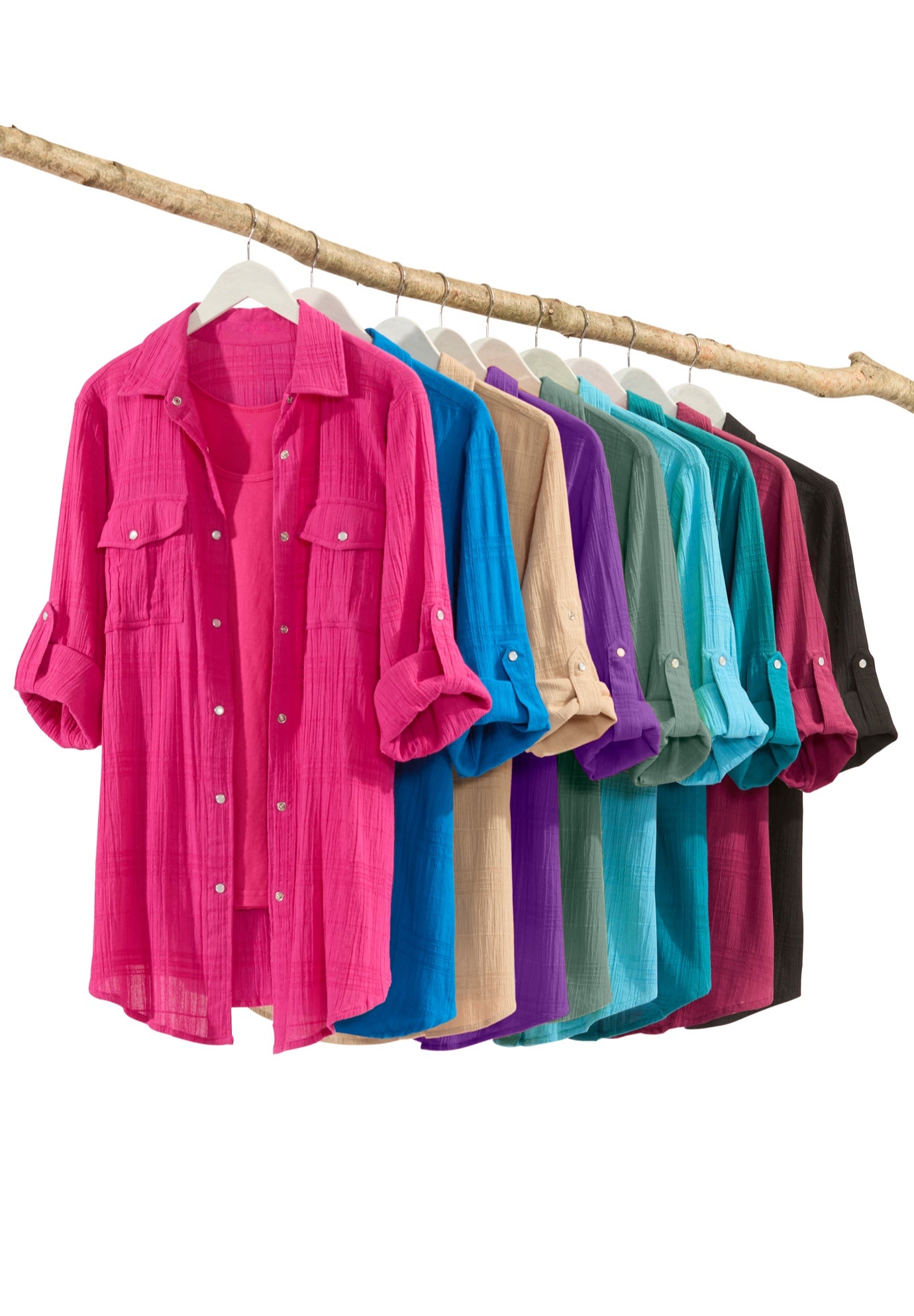 Cotton Gauze Bigshirt image number 3