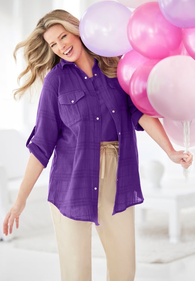 Cotton Gauze Bigshirt image number 5