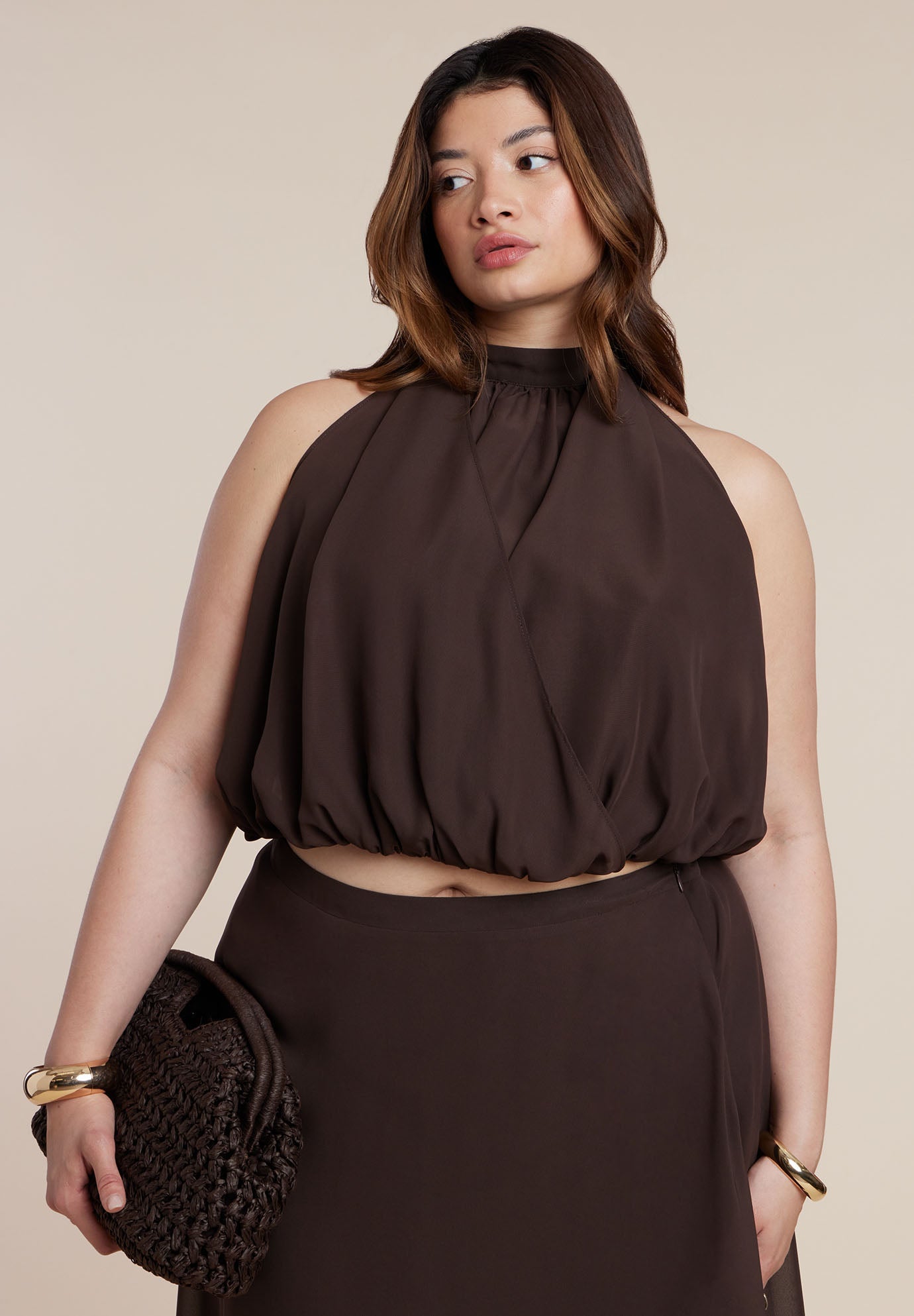 High Neck Bubble Top image number 1