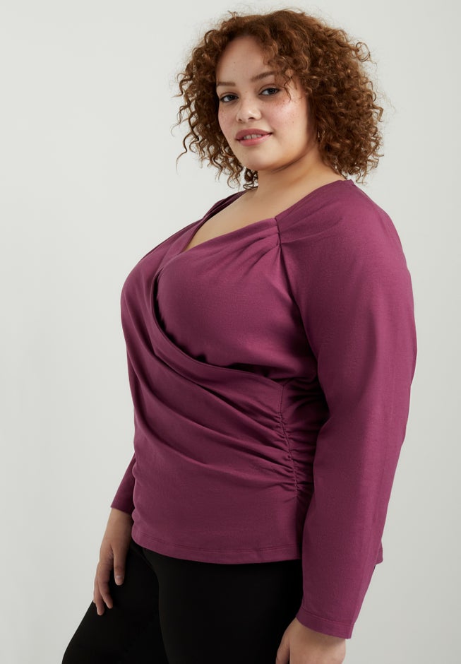 Faux Wrap Top image number null