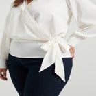 Faux Wrap Blouse image number null