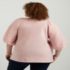Raglan Puff-Sleeve Sweater image number null