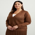 Button-Sleeve Cardigan image number null