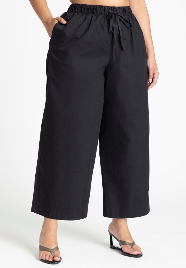 Drawstring Straight Leg Pant image number null